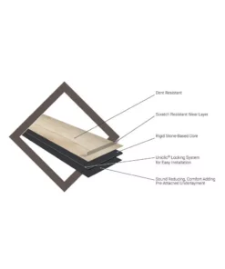 Trafficmaster By Ardenmore Tile Flooring Vinyl Oak 7.12 In. W X L 48.03 In. (23.77 Sq. Ft./Case) Core Click Lock Rigid Luxury -TrafficMaster Sales ardenmore oak trafficmaster vinyl tile vtrhdardoak7x48 4f 1000