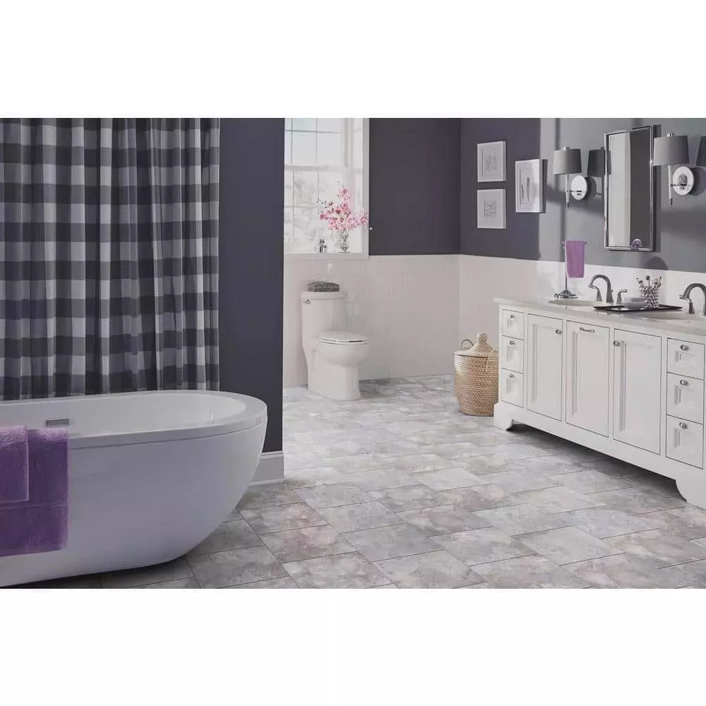 By Trafficmaster Slate Tile Case) Vinyl Ash (30 Sq. Ft. / 12 In. X Blended Peel And Stick 12 By Trafficmaster Slate Tile Case) Vinyl Ash (30 Sq. Ft. / 12 In. X Blended Peel And Stick - Image 10