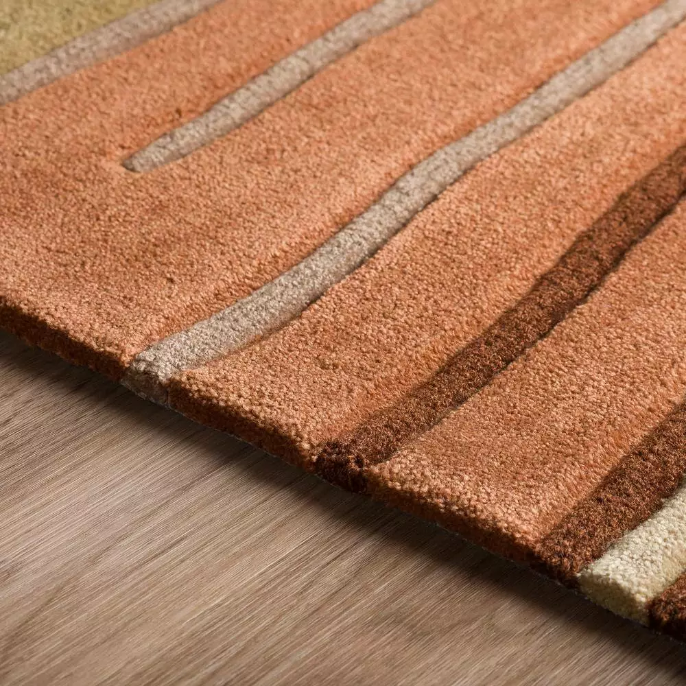 By Addison Rug Ascot Rug 8 Ft. 306 10 Ft. X Area Striped Autumn 4 By Addison Rug Ascot Rug 8 Ft. 306 10 Ft. X Area Striped Autumn - Image 2