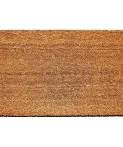 Trafficmaster Door Mat Coir Vinyl 18 In. X 30 In. Beige