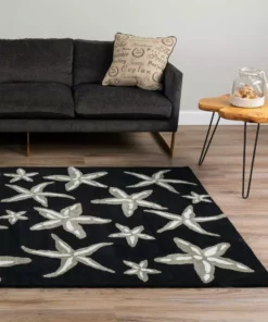 By Addison Cove Rug 5 Ft. 8 X 6 In. Area 3 Ft. Starfish Black -TrafficMaster Sales black addison rugs area rugs hdcv8bk4x6 31 1000