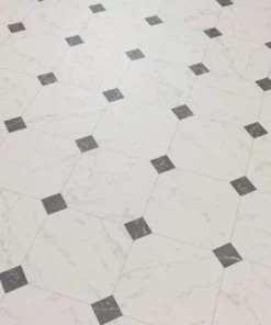 Trafficmaster Paver Flooring Vinyl X 12Ft. Wide Cut To Length Marble Residential Sheet Black White -TrafficMaster Sales black and white marble trafficmaster vinyl sheet flooring c1100405k509g14 1f 1000