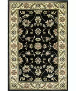 Trafficmaster Kazmir Scatter Rug 4 Ft. 3 Ft. X Precut Black
