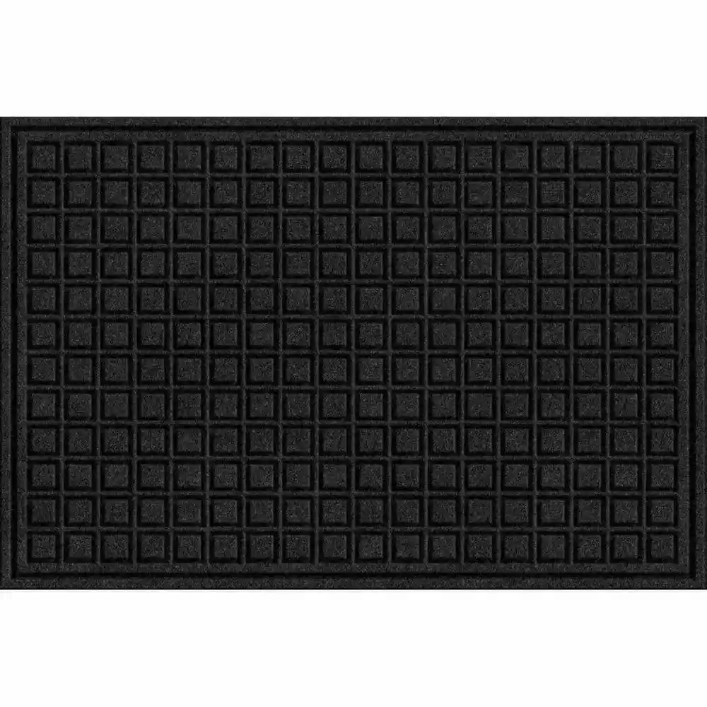 Trafficmaster Door Mat Rubber Fiber 24 In. 36 In. X Commercial Black 3 Trafficmaster Door Mat Rubber Fiber 24 In. 36 In. X Commercial Black