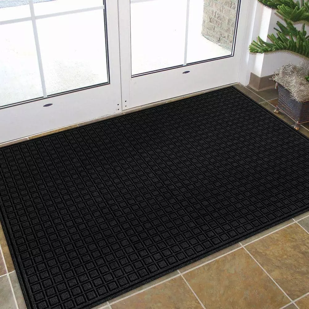 By Trafficmaster Door Mat Recycled Rubber Synthetic Fiber 72 In. 48 In. X Commercial Black 4 By Trafficmaster Door Mat Recycled Rubber Synthetic Fiber 72 In. 48 In. X Commercial Black - Image 2