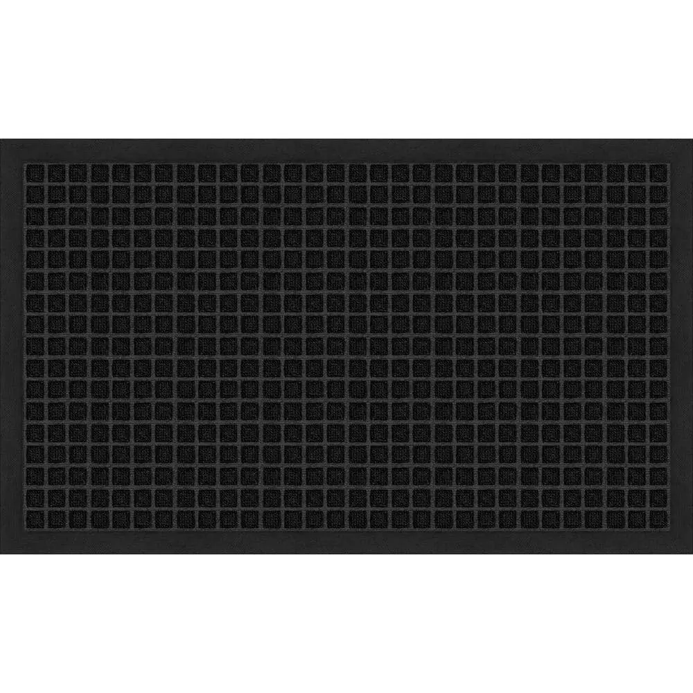 Trafficmaster Door Mat 18 In. X 30 In. Embossed Black 3 Trafficmaster Door Mat 18 In. X 30 In. Embossed Black