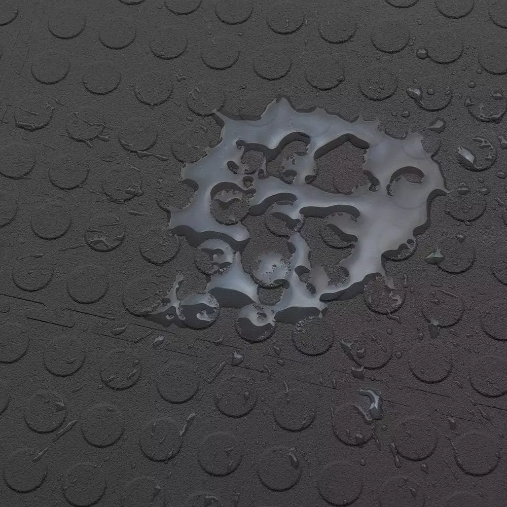 By Trafficmaster Tiles, Coin Rubber 6-Pack 18 In. (13.5 Sq. Ft.) X 3.1 Mm Interlocking Raised Modular Flooring Black 12 By Trafficmaster Tiles, Coin Rubber 6-Pack 18 In. (13.5 Sq. Ft.) X 3.1 Mm Interlocking Raised Modular Flooring Black - Image 10