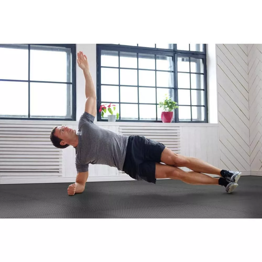 By Trafficmaster Tile Tiles/Pack Foam 24 In. .52 In. (16 Sq. Ft.) X Floor Impact Gym Dual Sided Black/Gray 5 By Trafficmaster Tile Tiles/Pack Foam 24 In. .52 In. (16 Sq. Ft.) X Floor Impact Gym Dual Sided Black/Gray - Image 3