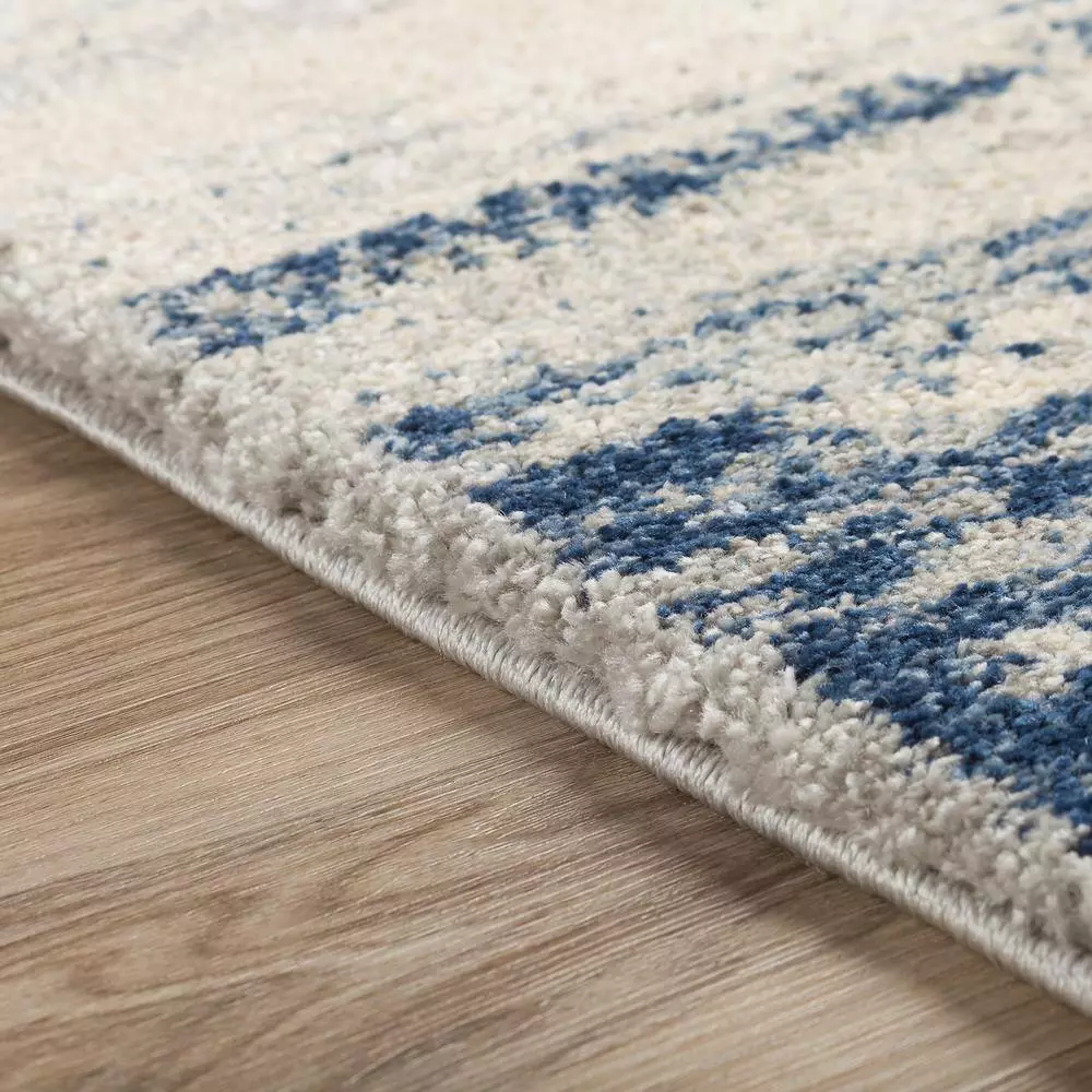 Addison Rug By Ankara 17 8 Ft. 10 Ft. X Area Dancing Circle Indigo Blue 4 Addison Rug By Ankara 17 8 Ft. 10 Ft. X Area Dancing Circle Indigo Blue - Image 2