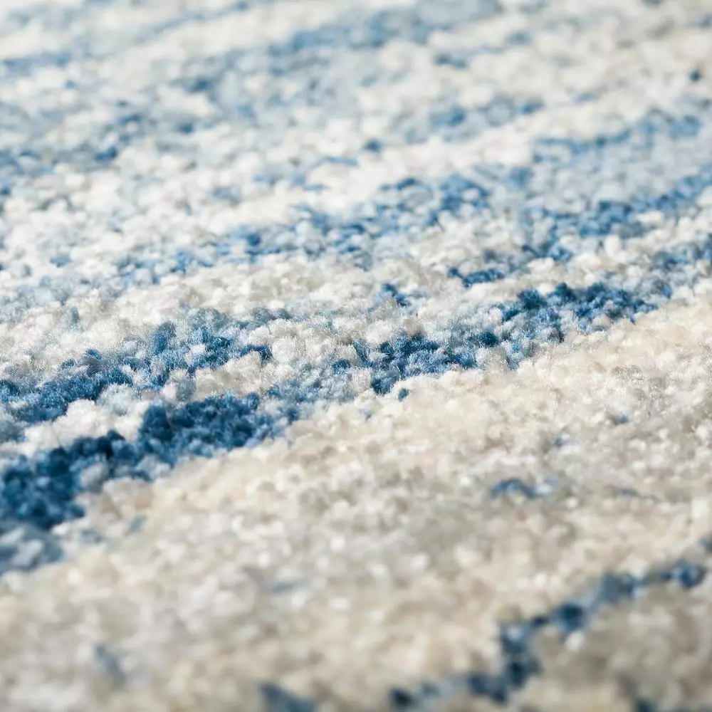 Addison Rug By Ankara 17 8 Ft. 10 Ft. X Area Dancing Circle Indigo Blue 11 Addison Rug By Ankara 17 8 Ft. 10 Ft. X Area Dancing Circle Indigo Blue - Image 9