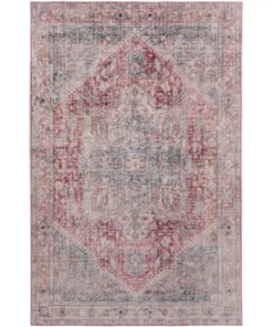 By Addison Baldwin Medallion Rug 2 Blush Velvet 5 Ft. 3 In. 3 Ft. X Area Non-Skid Indoor