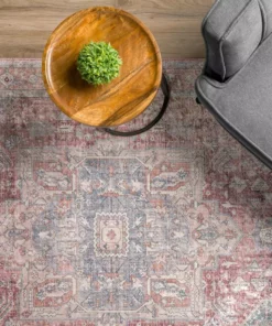 By Addison Baldwin Medallion Rug 2 Blush Velvet 5 Ft. 3 In. 3 Ft. X Area Non-Skid Indoor -TrafficMaster Sales blush addison rugs area rugs hdba2bl3x5 c3 1000