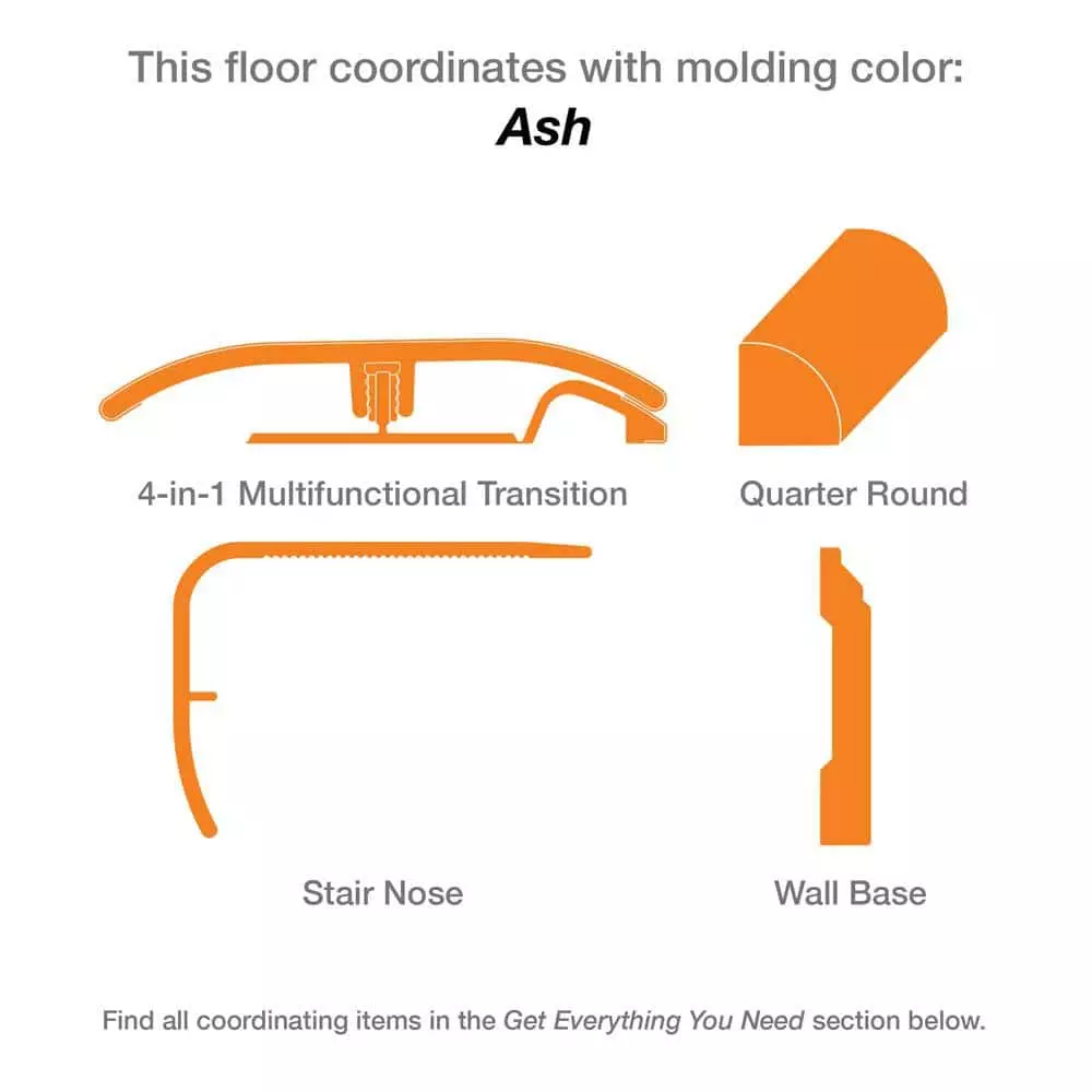 By Trafficmaster Plank Flooring Gripstrip Hewn Vinyl Oak W 6 In. (24 Sq. Ft./Case) Luxury Canadian 8 By Trafficmaster Plank Flooring Gripstrip Hewn Vinyl Oak W 6 In. (24 Sq. Ft./Case) Luxury Canadian - Image 6