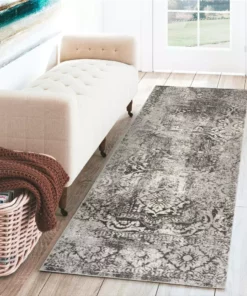 By Addison Rug Apollo 7 Carbon 2 Ft. 3 In. 7 Ft. 5 In. X Runner Distressed Patterned Indoor -TrafficMaster Sales carbon addison rugs area rugs hdap7ca2x7 31 1000