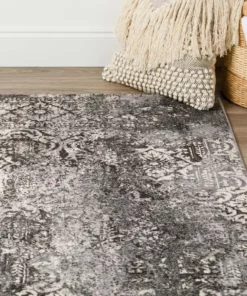 By Addison Rug Apollo 7 Carbon 2 Ft. 3 In. 7 Ft. 5 In. X Runner Distressed Patterned Indoor -TrafficMaster Sales carbon addison rugs area rugs hdap7ca2x7 76 1000