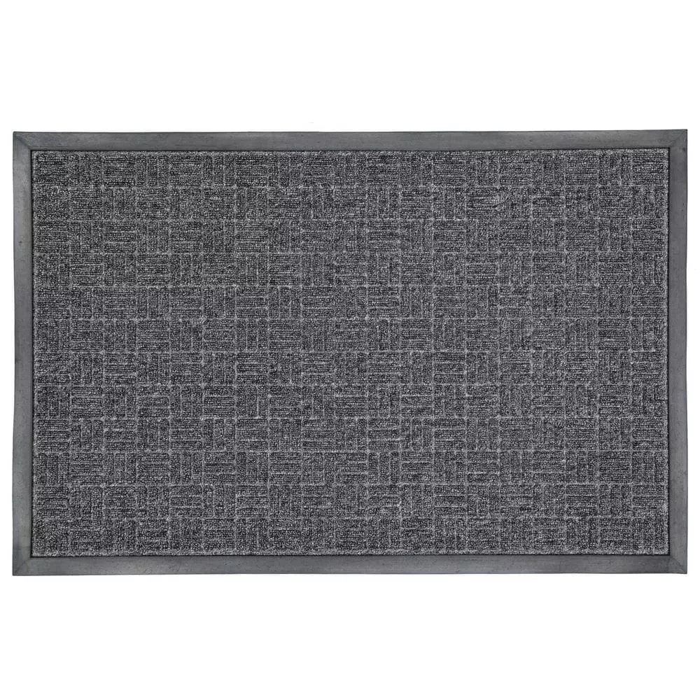 Trafficmaster Door Mat Rubber Charcoal 23.5 In. 35.5 In. X Commercial 3 Trafficmaster Door Mat Rubber Charcoal 23.5 In. 35.5 In. X Commercial