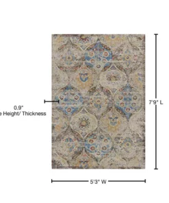 Benelli By Addison Rug Rug 11 Chocolate 5 Ft. 7 In. X 3 In. 7 Ft. Area 22 Benelli By Addison Rug Rug 11 Chocolate 5 Ft. 7 In. X 3 In. 7 Ft. Area -TrafficMaster Sales chocolate addison rugs area rugs hdbn11ch5x8 76 1000