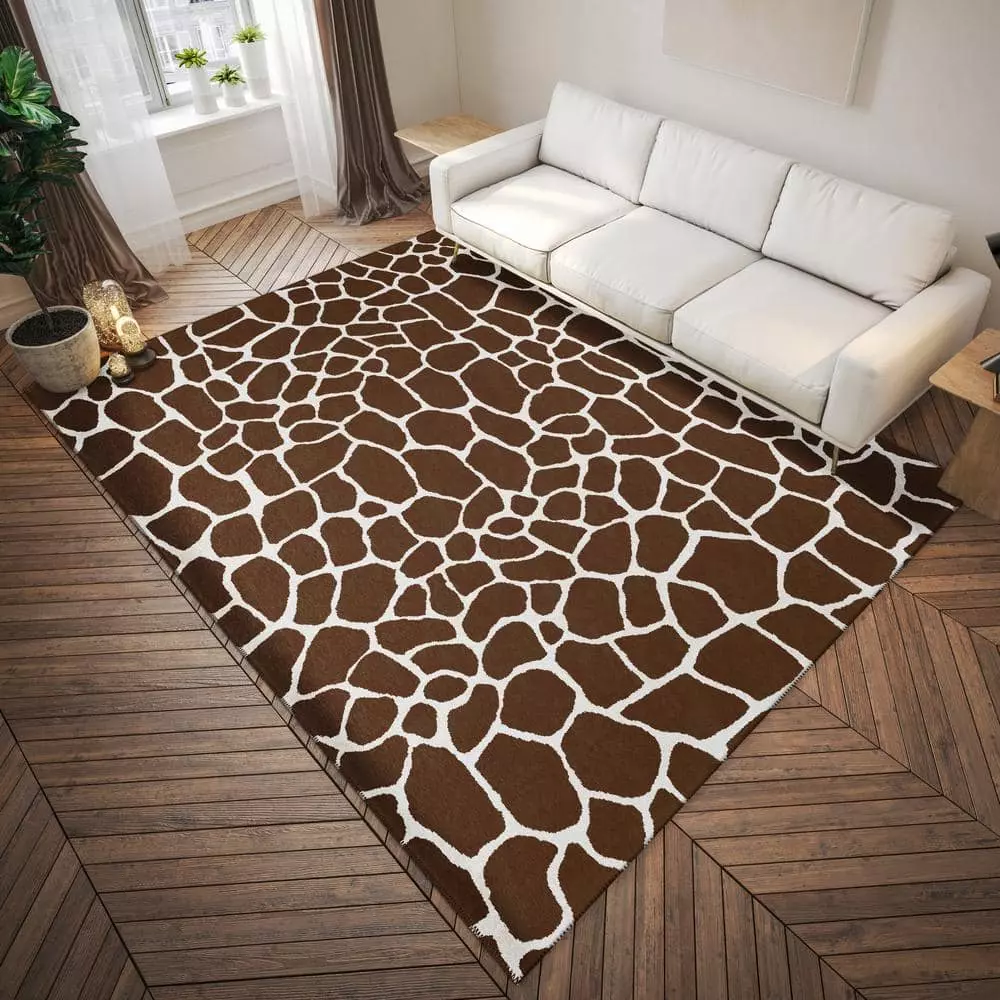 By Addison Kruger Chocolate Rug 8 Ft. 10 Ft. X Area Animal Print 8 By Addison Kruger Chocolate Rug 8 Ft. 10 Ft. X Area Animal Print - Image 6