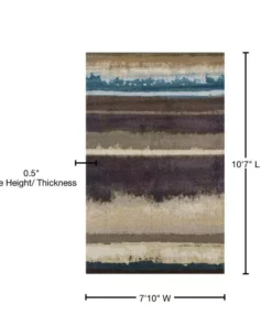 By Addison Rug Rug Provincial 2 7 In. 10 Ft. 10 In. X 7 Ft. Area Chocolate -TrafficMaster Sales chocolate addison rugs area rugs hdpc2ch8x11 76 1000