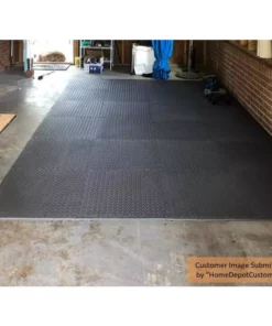 By Trafficmaster Tile Tiles/Pack) Foam X (24 Sq. Ft.) 0.47 In. 24 In. (6 Interlocking Floor Gym Dark Gray -TrafficMaster Sales dark gray diamond plate finish with borders trafficmaster gym floor tiles tm1264 d4 1000