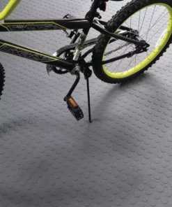 By Trafficmaster Tiles, Coin Rubber 6-Pack 18 In. (13.5 Sq. Ft.) X 3.1 Mm Interlocking Raised Modular Flooring Gray -TrafficMaster Sales gray raised coin trafficmaster gym floor tiles 11grn 532 18x18 1f 1000