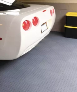 By Trafficmaster Tiles, Coin Rubber 6-Pack 18 In. (13.5 Sq. Ft.) X 3.1 Mm Interlocking Raised Modular Flooring Gray -TrafficMaster Sales gray raised coin trafficmaster gym floor tiles 11grn 532 18x18 c3 1000