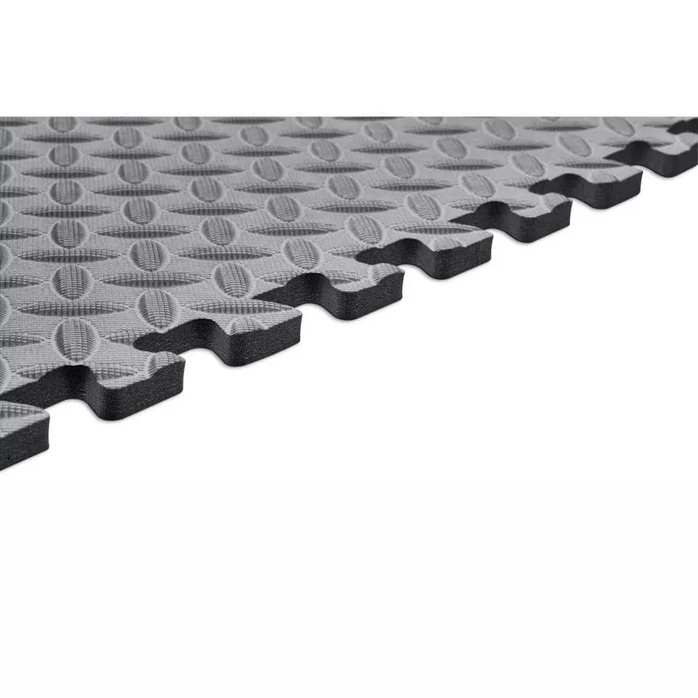 By Trafficmaster Tile Tiles/Pack) T Foam W X (24 Sq. Ft.) 0.47 In. L X 24 In. (6 Interlocking Floor Gym Gray 6 By Trafficmaster Tile Tiles/Pack) T Foam W X (24 Sq. Ft.) 0.47 In. L X 24 In. (6 Interlocking Floor Gym Gray - Image 4