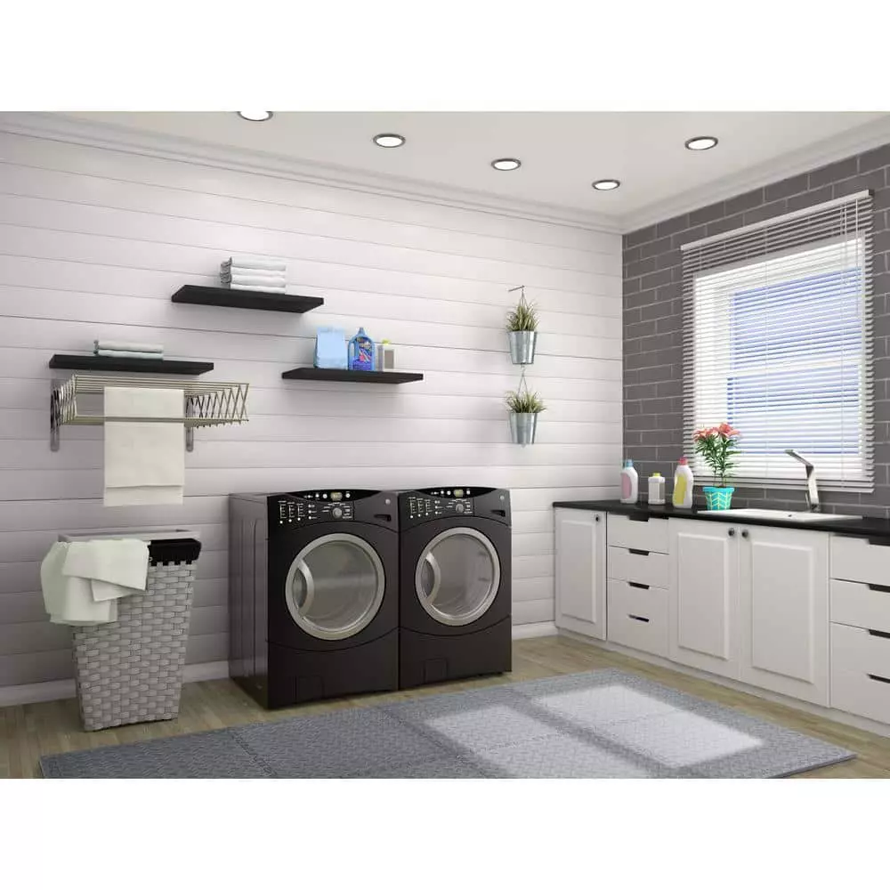 By Trafficmaster Tile Tiles/Pack) T Foam W X (24 Sq. Ft.) 0.47 In. L X 24 In. (6 Interlocking Floor Gym Gray 4 By Trafficmaster Tile Tiles/Pack) T Foam W X (24 Sq. Ft.) 0.47 In. L X 24 In. (6 Interlocking Floor Gym Gray - Image 2