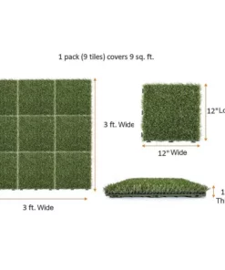 Trafficmaster Tile X 1 Ft. 1 Ft. (9-Pack) Interlocking Gras Artificial -TrafficMaster Sales green trafficmaster artificial grass 48219 1d 1000