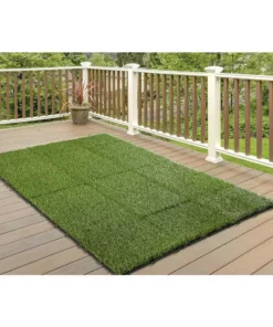 Trafficmaster Tile X 1 Ft. 1 Ft. (9-Pack) Interlocking Gras Artificial -TrafficMaster Sales green trafficmaster artificial grass 48219 a0 1000