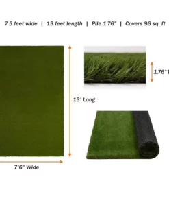 By Trafficmaster Rug 13 Ft. 7.5 Ft. X Landscape Artificial Premium Gras Green 13 By Trafficmaster Rug 13 Ft. 7.5 Ft. X Landscape Artificial Premium Gras Green -TrafficMaster Sales green trafficmaster artificial grass 566402 1d 1000