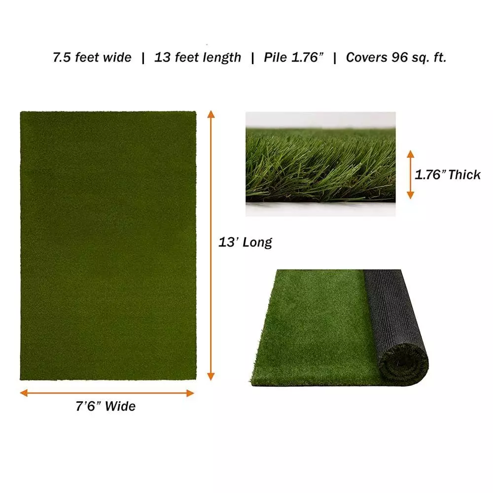 By Trafficmaster Rug 13 Ft. 7.5 Ft. X Landscape Artificial Premium Gras Green 6 By Trafficmaster Rug 13 Ft. 7.5 Ft. X Landscape Artificial Premium Gras Green - Image 4