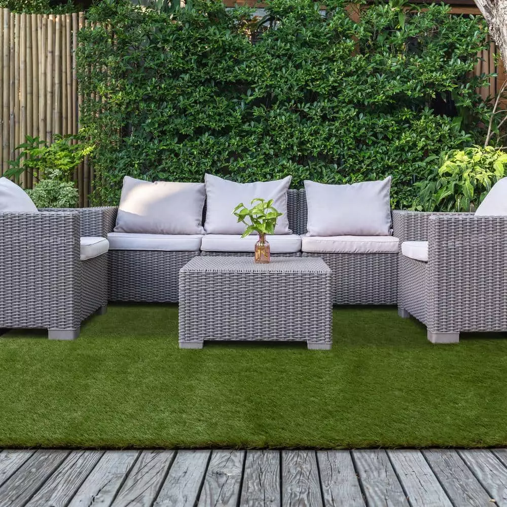 By Trafficmaster Rug 13 Ft. 7.5 Ft. X Landscape Artificial Premium Gras Green 4 By Trafficmaster Rug 13 Ft. 7.5 Ft. X Landscape Artificial Premium Gras Green - Image 2