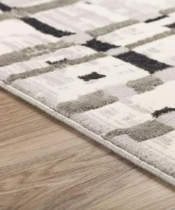 By Addison Gentry Rug Checker 4 3 Ft. 3 In. 5 Ft. 1 In. X Area Abstract Grey -TrafficMaster Sales grey addison rugs area rugs hdge4gr3x5 e1 1000