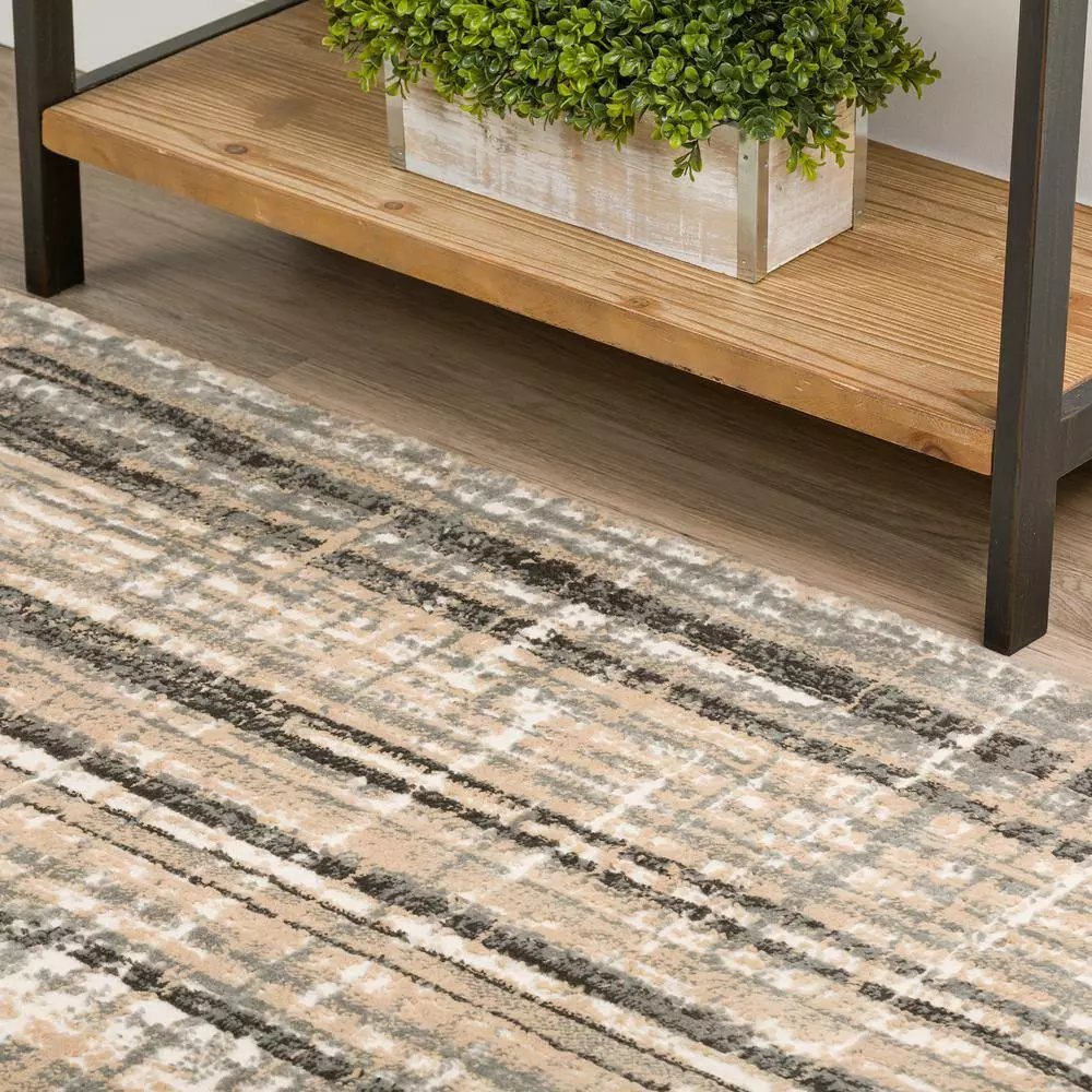 Addison Gentry Rug By 8 8 Ft. 10 Ft. X Area Checker Abstract Grey 5 Addison Gentry Rug By 8 8 Ft. 10 Ft. X Area Checker Abstract Grey - Image 3
