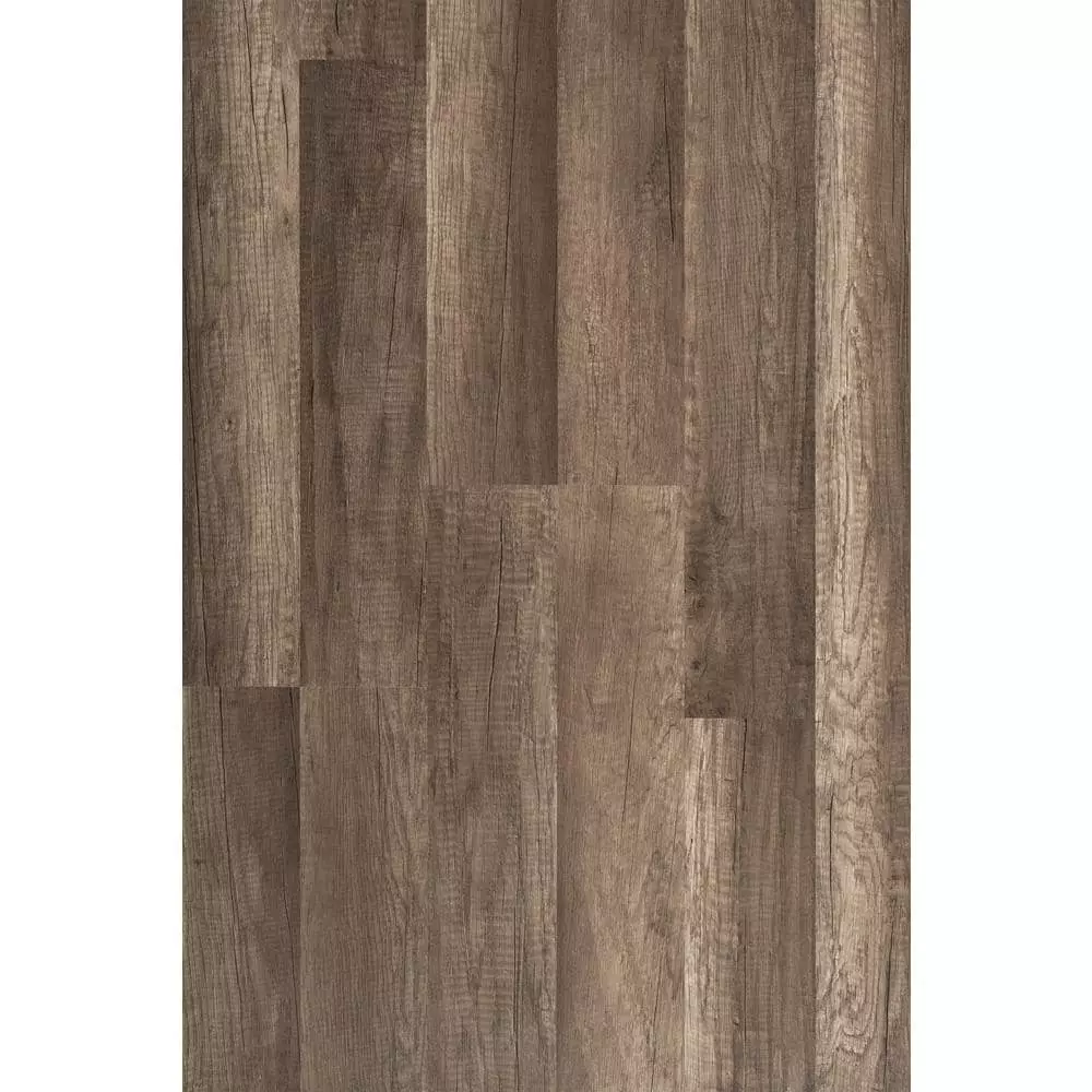 Trafficmaster Flooring Wood Laminate Oak (23.91 Sq.Ft/Case) 7 Mm 8.03 In. W T X Grey