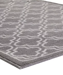 Trafficmaster Trelli Rug Accent 2 Ft. 4 Ft. 6 In. X Grey -TrafficMaster Sales grey trafficmaster area rugs mt1004446 1f 1000