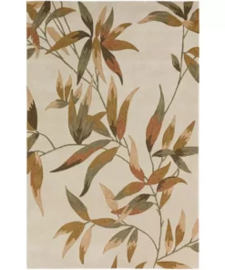By Addison Ascot Rug 4 Ivory 5 Ft. X 9 In. 7 Ft. Area Bombay Floral