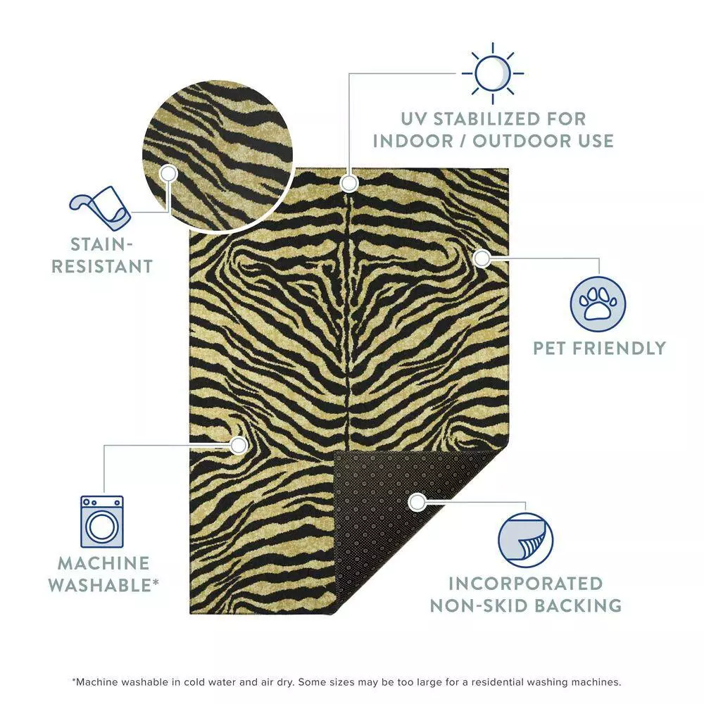 By Addison Kruger Ivory Rug 14 Ft. 10 Ft. X Area Animal Print 9 By Addison Kruger Ivory Rug 14 Ft. 10 Ft. X Area Animal Print - Image 7