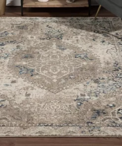 By Addison Medallion Linen Rug Provincial 7 In. 10 Ft. 10 In. X 7 7 Ft. Area Persian -TrafficMaster Sales linen addison rugs area rugs hdpc7li8x11 31 1000