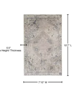 By Addison Medallion Linen Rug Provincial 7 In. 10 Ft. 10 In. X 7 7 Ft. Area Persian -TrafficMaster Sales linen addison rugs area rugs hdpc7li8x11 76 1000
