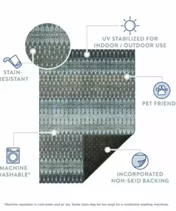 By Addison Rug Ikat Evolve Rug Mineral Blue 8 Ft. 10 Ft. X Area -TrafficMaster Sales mineral blue addison rugs area rugs hdee1mb8x10 fa 1000