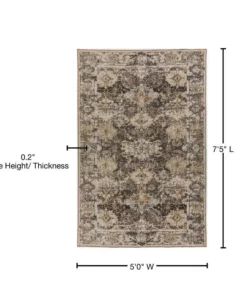 By Addison Rug Fergu Rug Mocha 6 5 Ft. X 5 In. 7 Ft. Area 22 By Addison Rug Fergu Rug Mocha 6 5 Ft. X 5 In. 7 Ft. Area -TrafficMaster Sales mocha addison rugs area rugs hdfg6mo5x7 76 1000