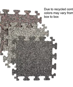 Trafficmaster Tile Colors Will Vary Rubber (6-Pack) 18 In. X (14.32 Sq. Ft.) Flooring Nike Grind Gym/Exercise -TrafficMaster Sales multi colored specs light gray base trafficmaster gym floor tiles 58807 40 1000