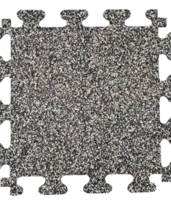 Trafficmaster Tile Colors Will Vary Rubber (6-Pack) 18 In. X (14.32 Sq. Ft.) Flooring Nike Grind Gym/Exercise