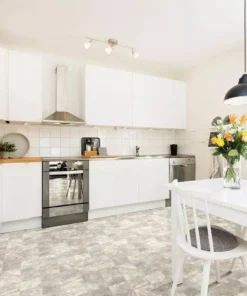 Trafficmaster Slate Flooring Sheet Stone Vinyl Cut To Length 12Ft. Wide X Residential Square Neutral -TrafficMaster Sales neutral slate trafficmaster vinyl sheet flooring u6920 258c990p144 1d 1000