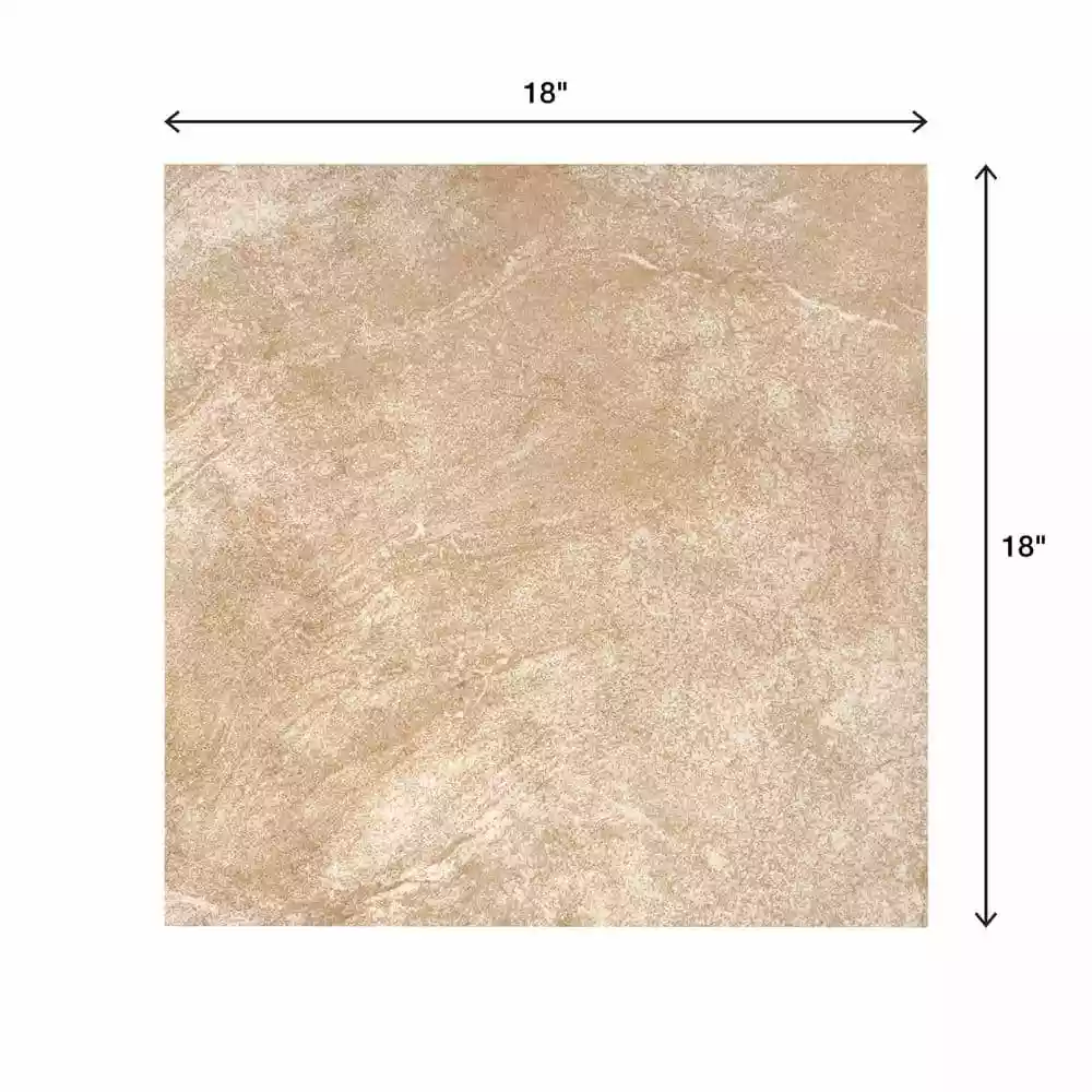 By Trafficmaster Tile Case) Ceramic Portland Stone / 18 In. (17.44 Sq. Ft. X Wall Glazed Floor Beige 7 By Trafficmaster Tile Case) Ceramic Portland Stone / 18 In. (17.44 Sq. Ft. X Wall Glazed Floor Beige - Image 5