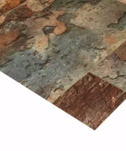 Trafficmaster Sheet Flooring Slate Stone Vinyl Clay 12Ft. Wide X Cut To Length Residential Rectangular Rustic -TrafficMaster Sales rustic slate clay trafficmaster vinyl sheet flooring u4990 407c917p144 c3 1000