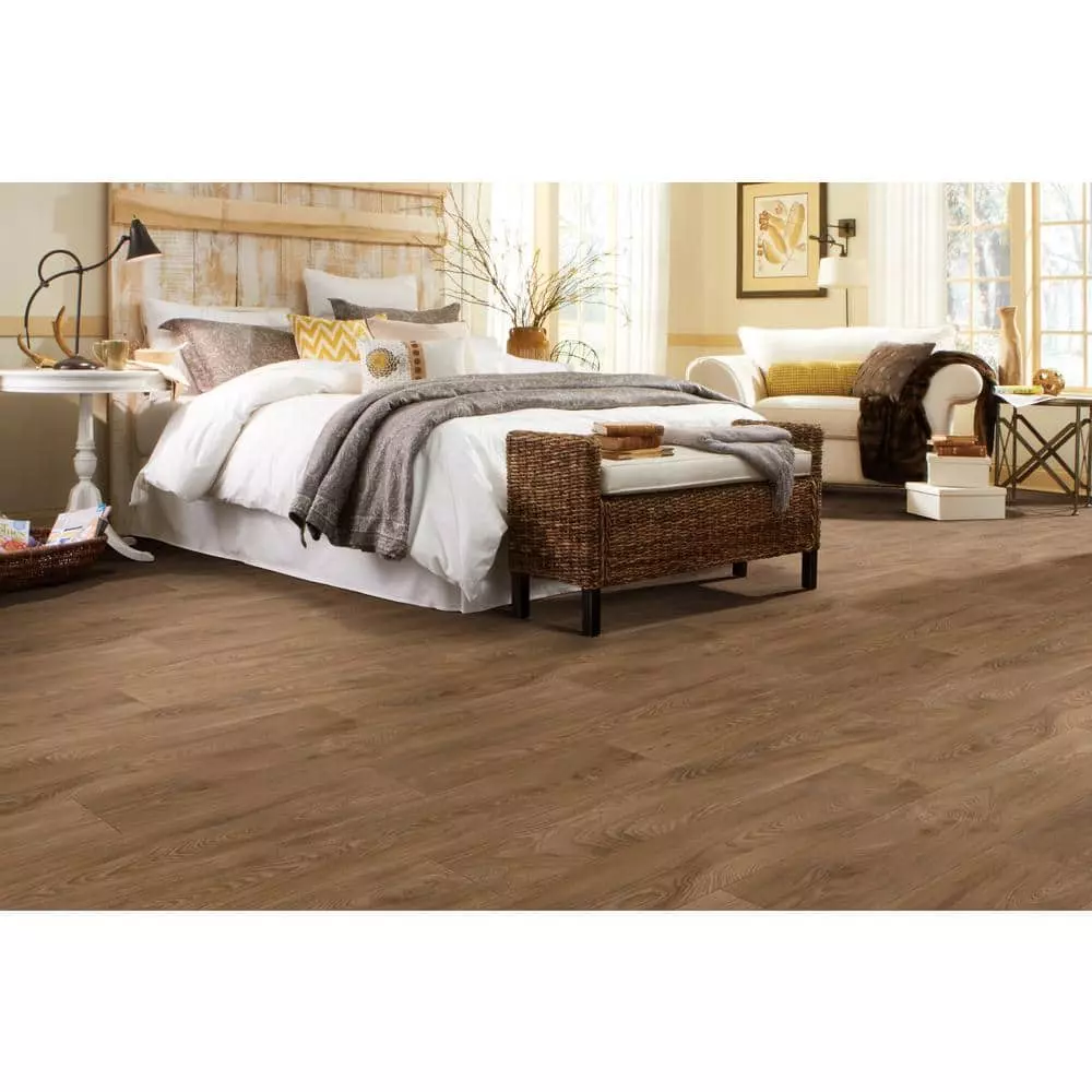 Trafficmaster Flooring Natural Wood Vinyl Walnut X 12Ft. Wide Residential Scorched Cut To Length Sheet 7 Trafficmaster Flooring Natural Wood Vinyl Walnut X 12Ft. Wide Residential Scorched Cut To Length Sheet - Image 5