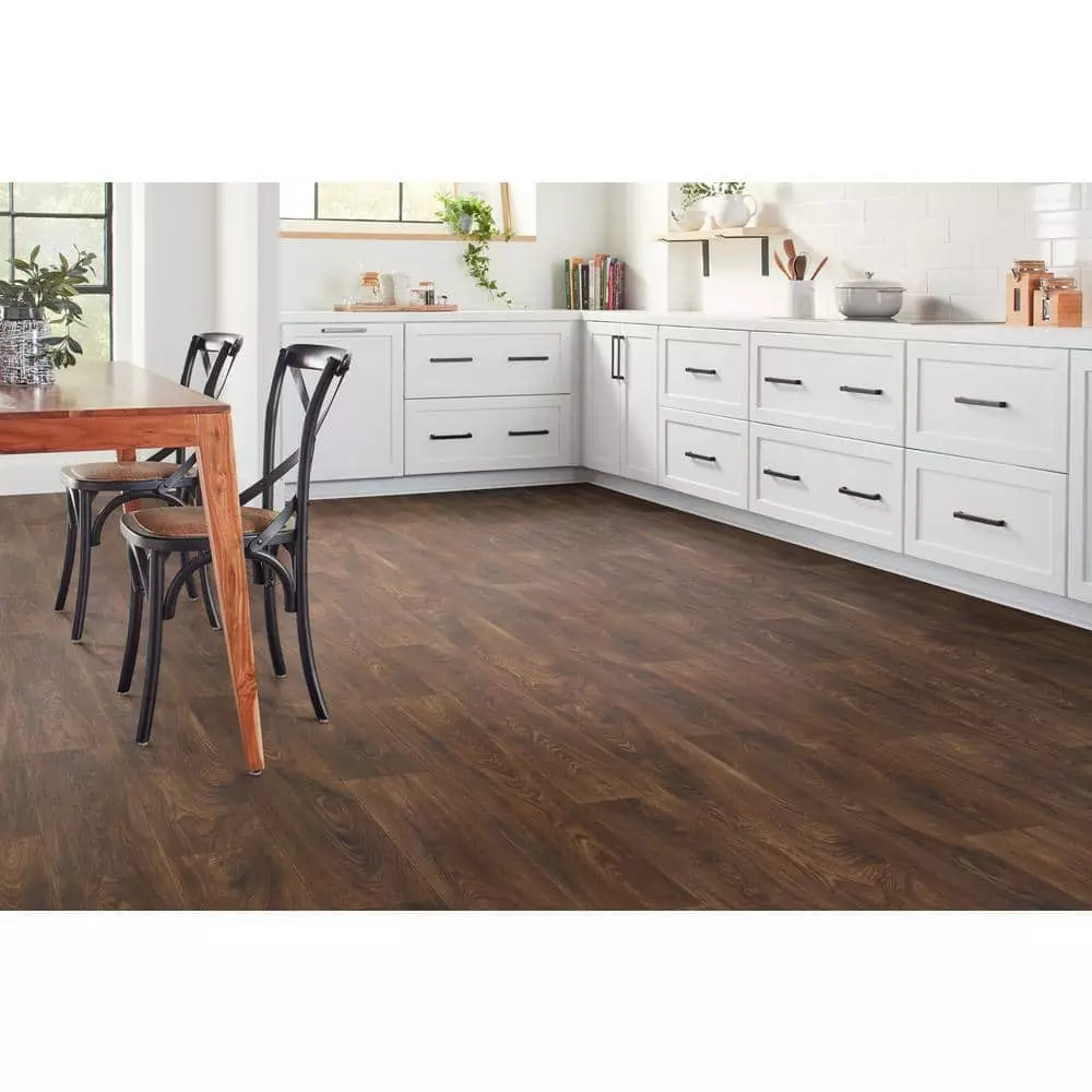 Trafficmaster Flooring Natural Wood Vinyl Walnut X 12Ft. Wide Residential Scorched Cut To Length Sheet 4 Trafficmaster Flooring Natural Wood Vinyl Walnut X 12Ft. Wide Residential Scorched Cut To Length Sheet - Image 2
